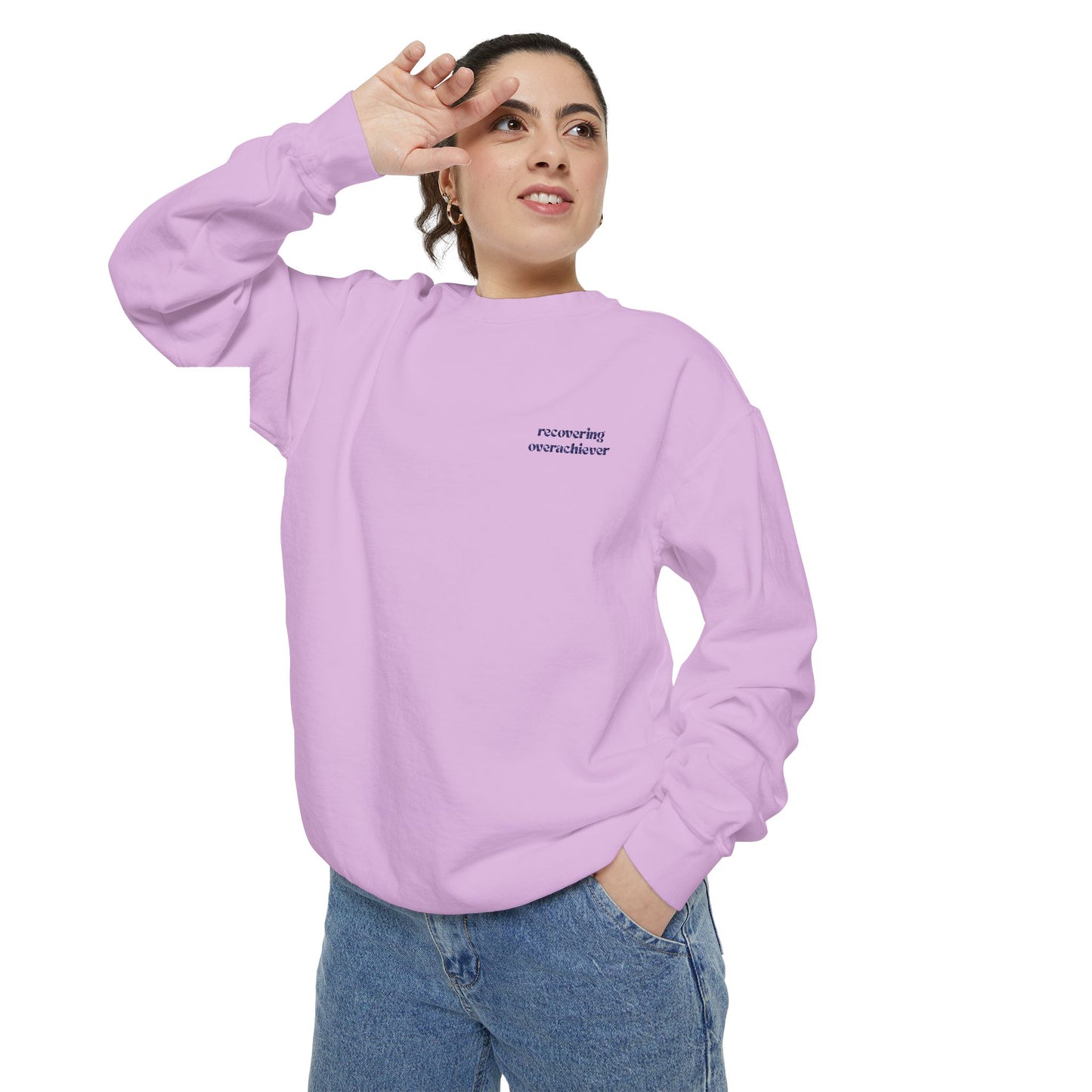 recovering overachiever sweatshirt