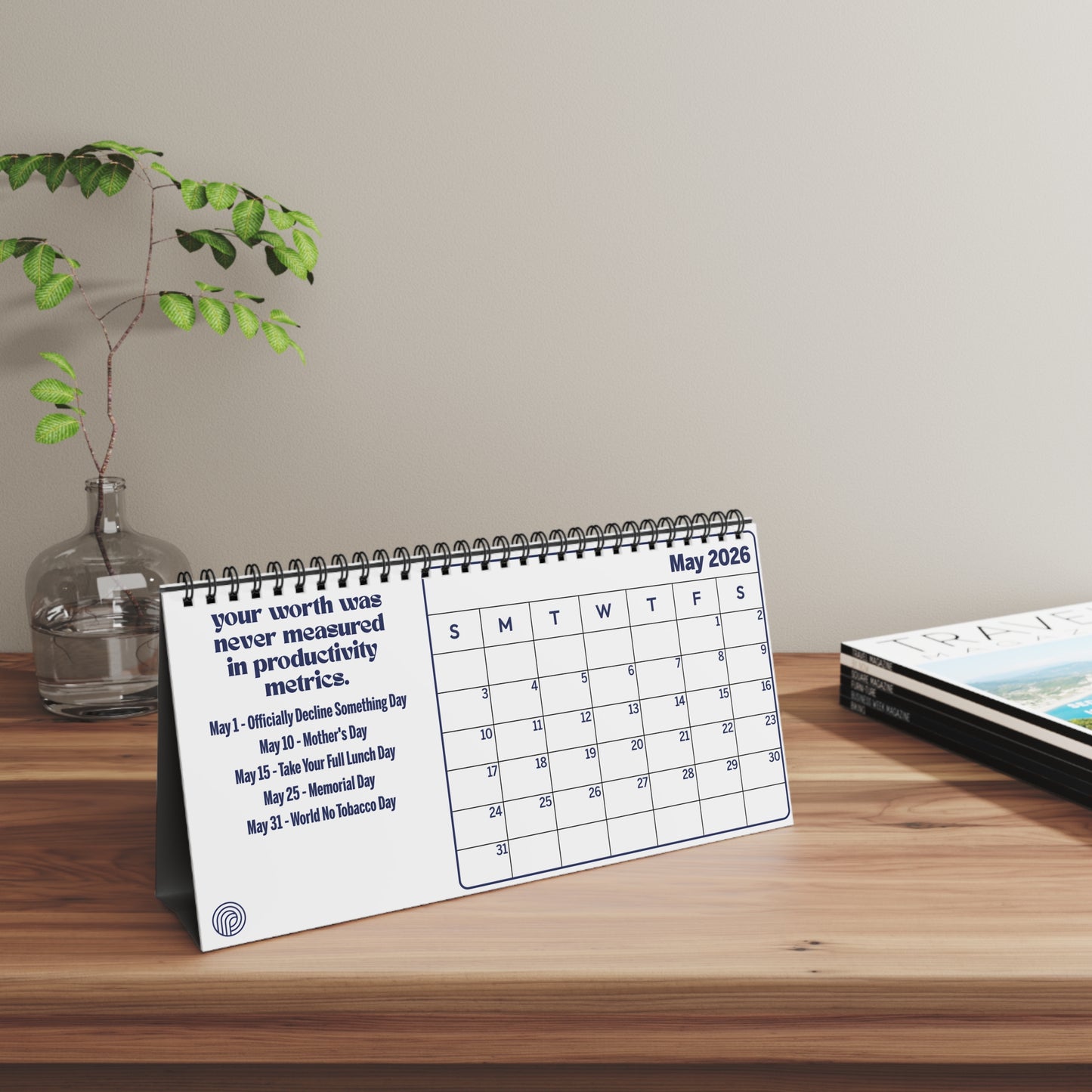 the productily 2026 desktop calendar